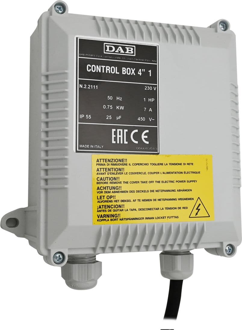 Quadro Elettrico per Sommersa Dab 1 Hp 25 Uf - 2
