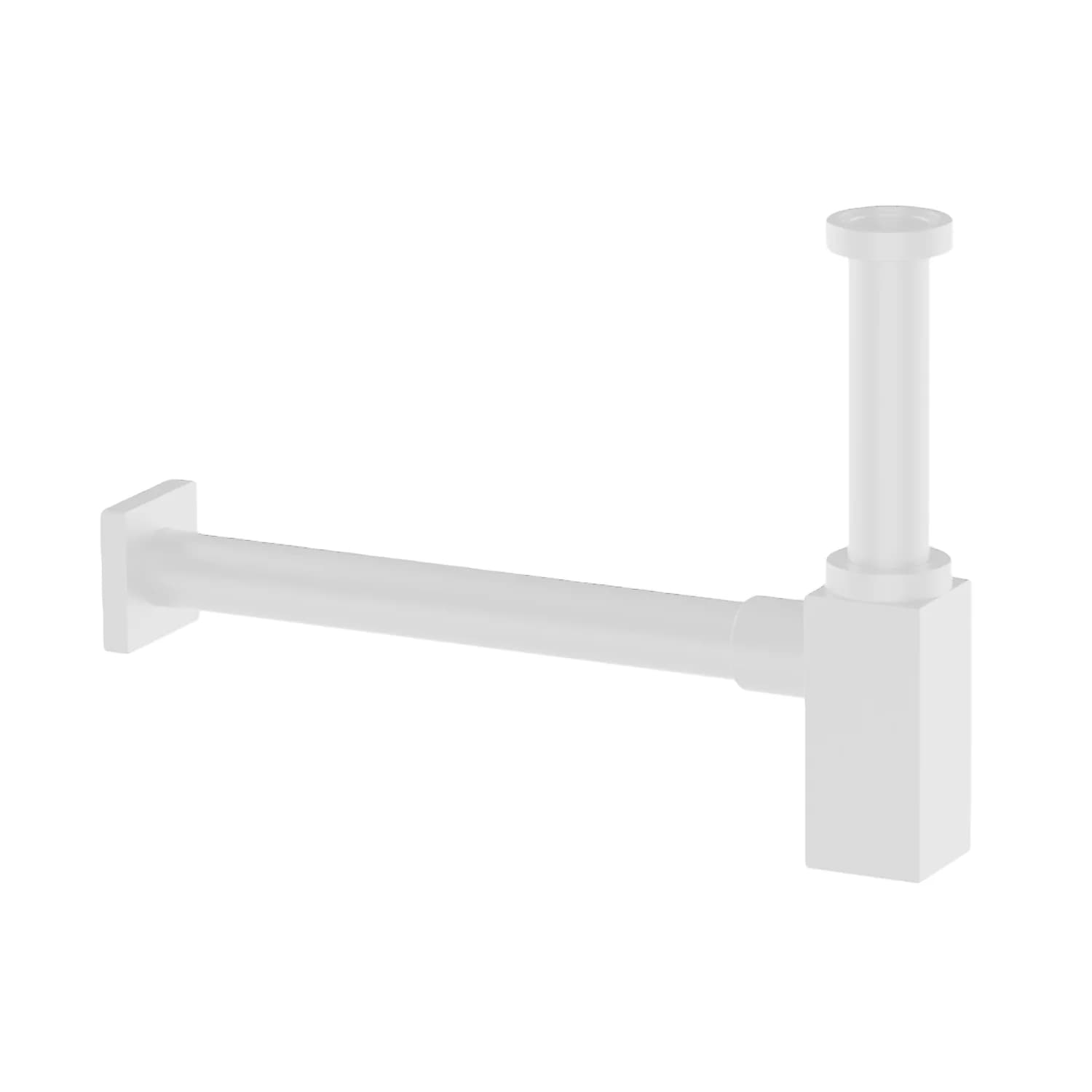 Sifone Scarico D'arredo Quadro 1 4 Bianco Opaco Remer - 2