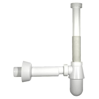 SIFONE A BOTTIGLIA MONSTER SENZA PILETTA BIANCO- 11/4  32 x 250 mm.- BONOM- pezzi 1