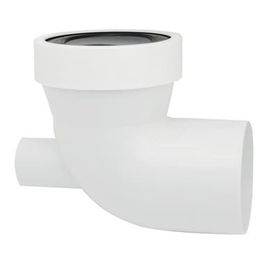 Prolunga WC Corta Maschio con Guarnizione di Tenuta Troppo Pieno Dh - 3