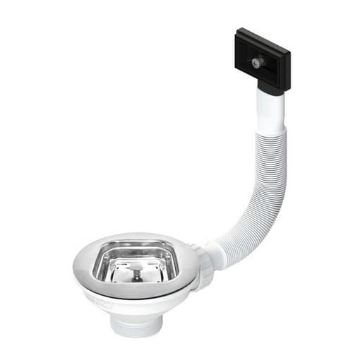 Piletta Scarico 114 mm Tappo Cestello Quadrato Ct Dh 11 x 2 - 3