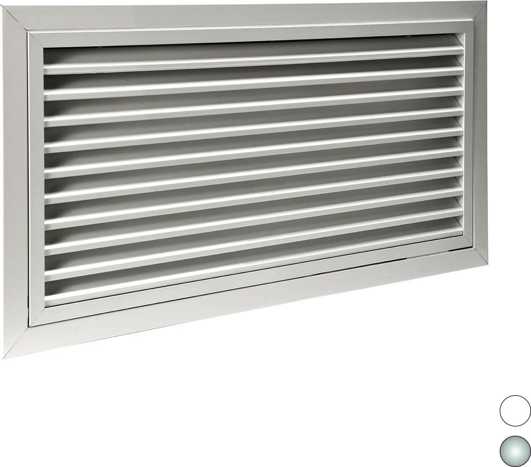 Griglia di Ripresa Portafiltro ad Alette Brof All RAL9016 500 mm x 500 - 2