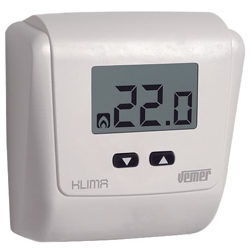 Termostato Elettronico con Display Klima Lcd Vemer Bianco - 2