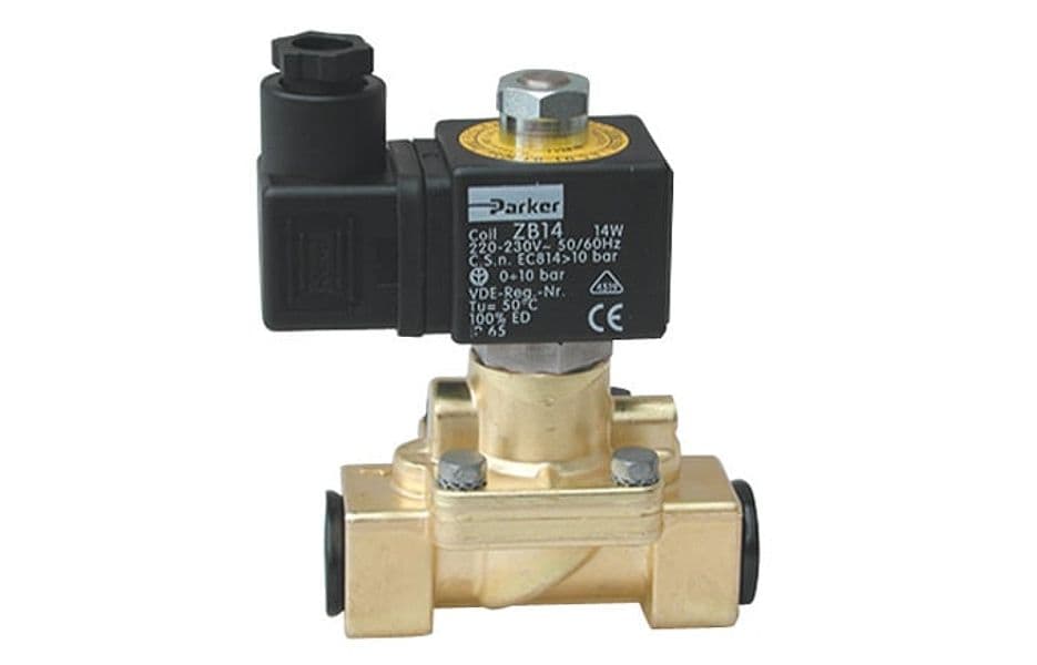 Elettrovalvola per Acqua Normalmente Aperta con Bobina Parke 412 a 423 a 05 - 2