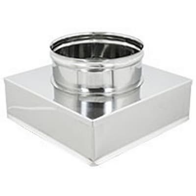 Riduzione Quadra Tonda Acciaio INOX Dk da 250 x 250 a 180 - 3