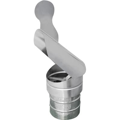 Cappello a Pappagallo con Base Tonda Zincato Dk Ø 250 - 3