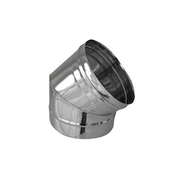 Curva in Acciaio 316L a 45 ° per Canne Fumarie Dk Ø 60 - 3