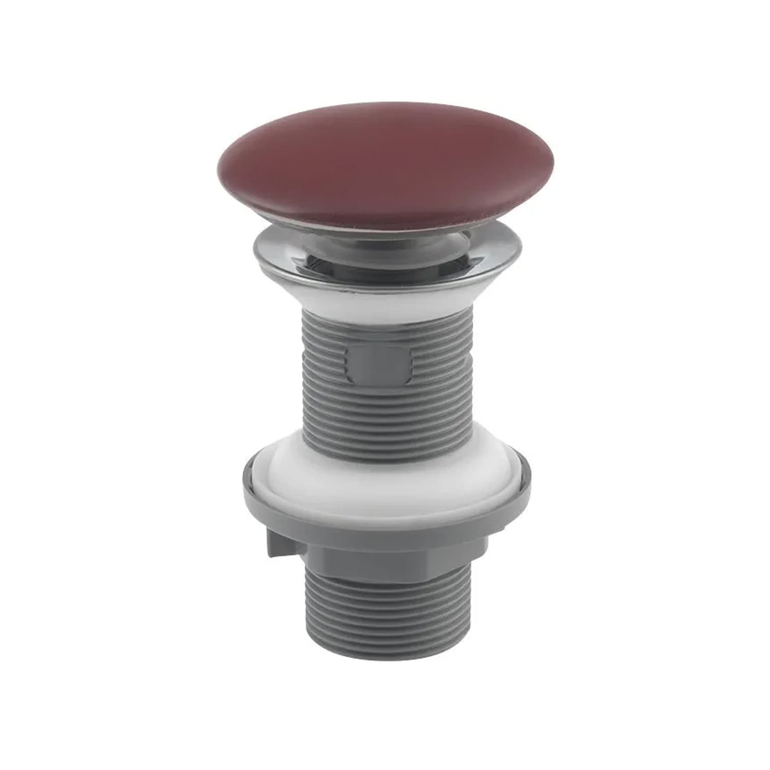 Piletta Scarico Click Clack Infinity Senza Troppopieno Nymo Bordeaux Opaco - 3