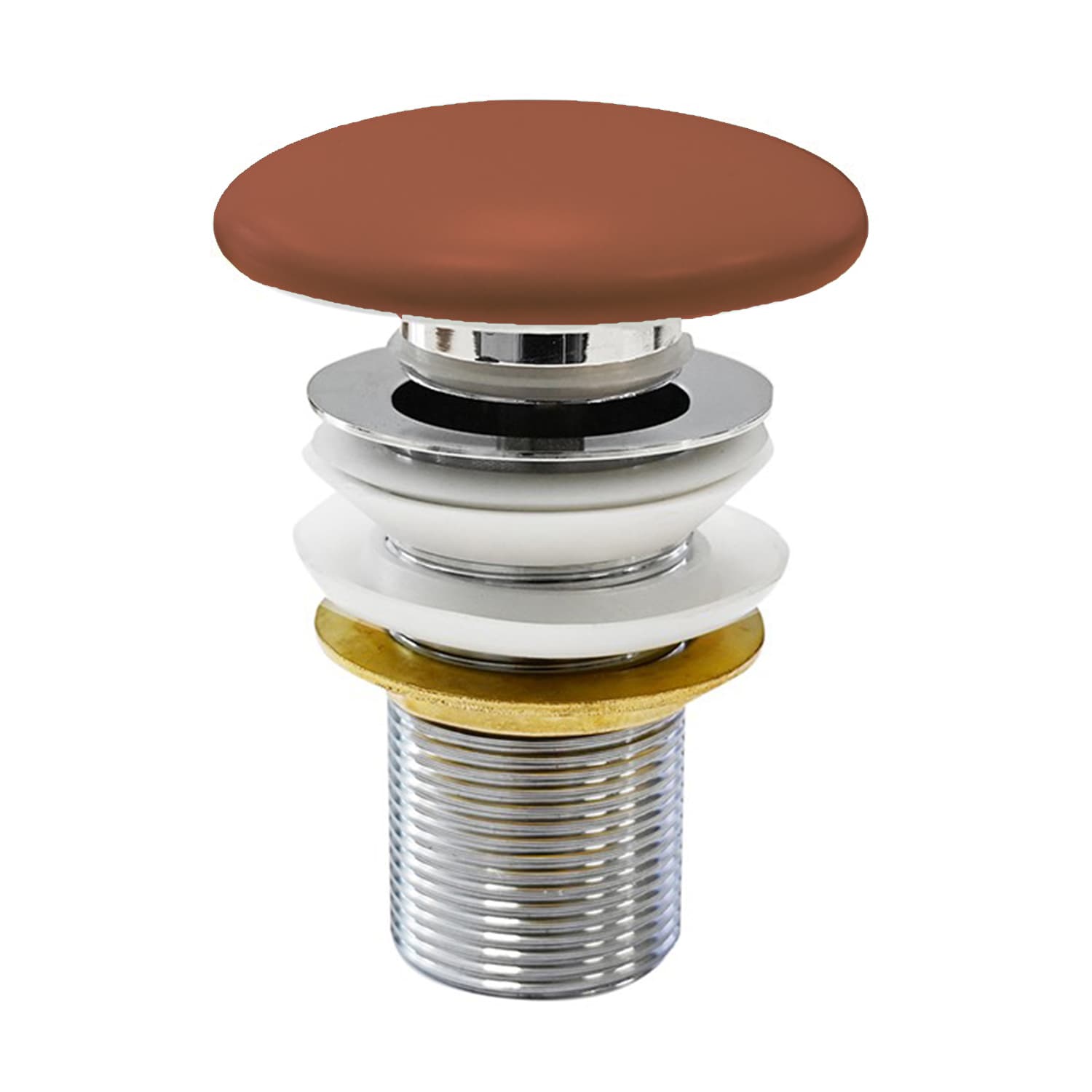 Piletta Scarico Click Clack Infinity Senza Nymo Terracotta Opaco - 3