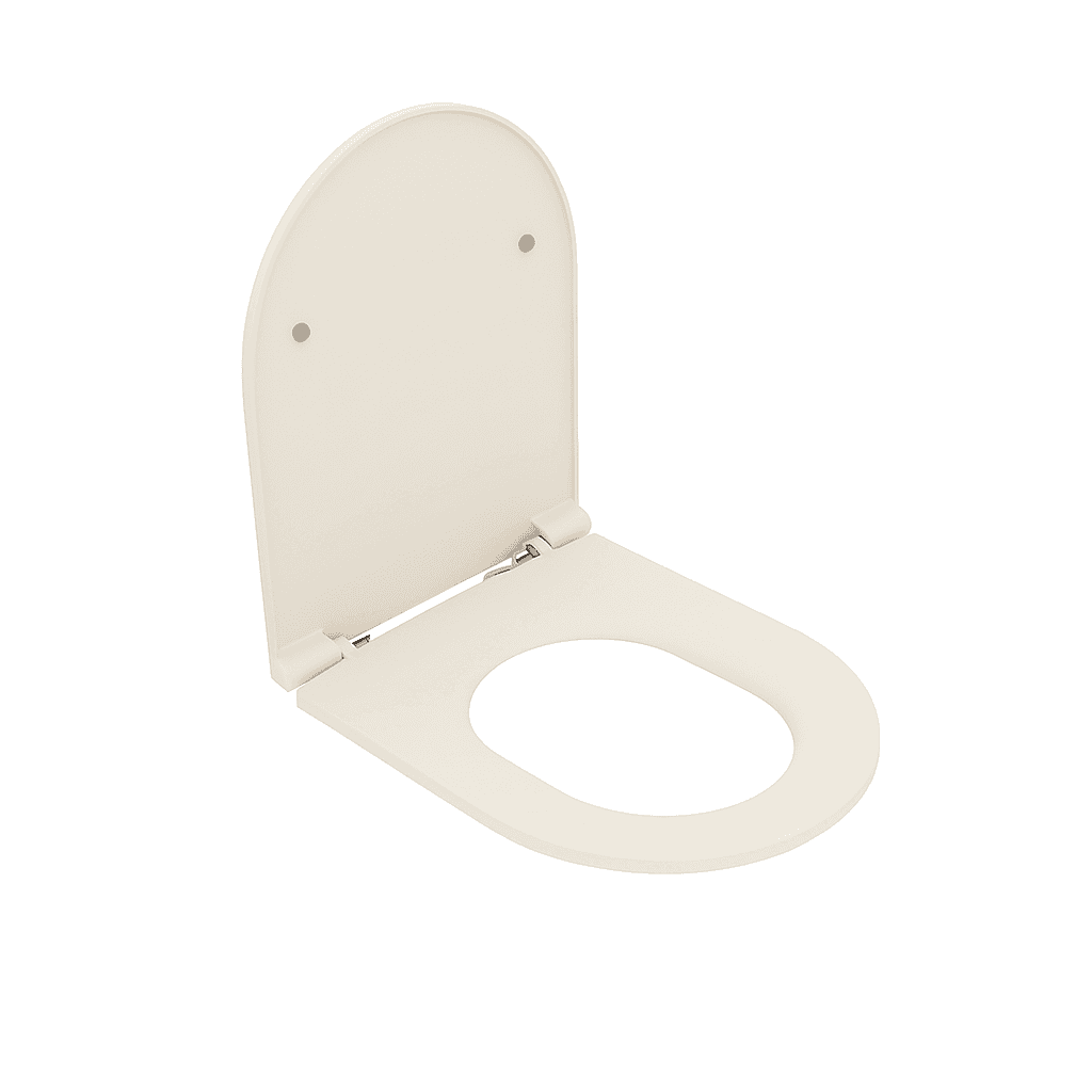 Sedile WC Soft Close Infinity per Filomuro Avorio Opaco Coprivaso - 3