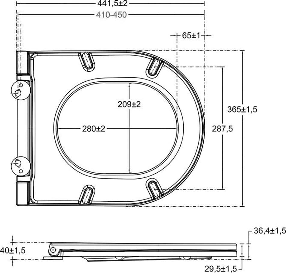 Sedile WC Soft Close Infinity per Filomuro Terracotta Opaco Coprivaso - 2