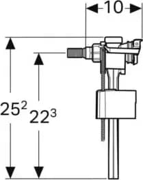 Rubinetto Galleggiante Implus 333 ? Geberit 136.721.00.3 - 2