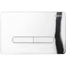 Placca di Comando Eco Tratto Doppio Tasto Cromata Pucci - 3