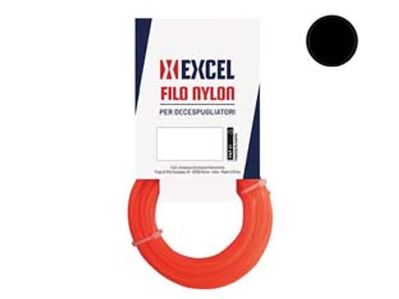 Filo per Decespugliatore in Nylon Tondo Arancio Ø 4 mm in Matassa 2 Pezzi – Excel