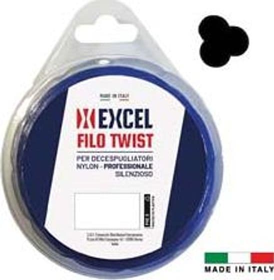 Filo per Decespugliatore in Nylon Silenziato Ritorto Blu Ø 4 mm in Matassa - 2