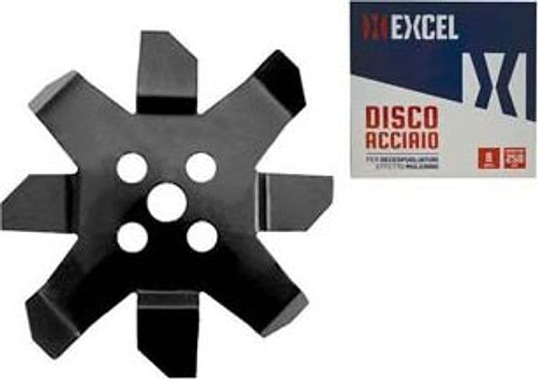 Disco in Metallo per Decespugliatore a 8 Denti Effetto Mulching Excel