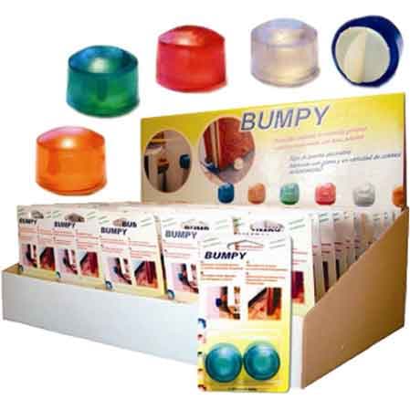 PARACOLPO 'BUMPY' Trasparente neutro - blister 2 pezzi - 12 confezioni