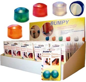 PARACOLPO 'BUMPY' Trasparente neutro - blister 2 pezzi - 12 confezioni - 2