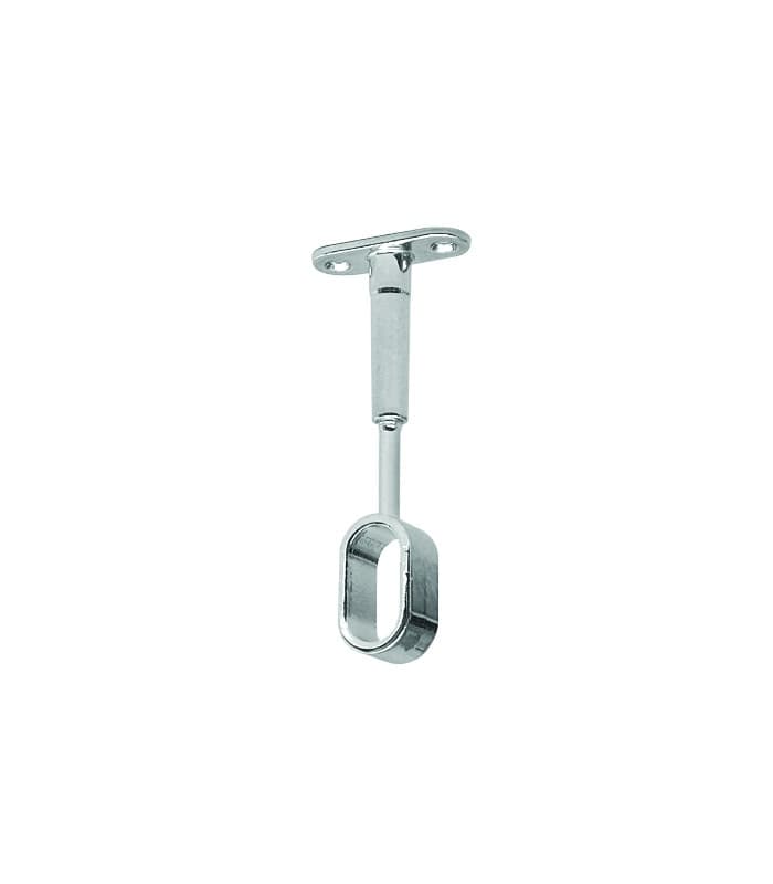 Reggitubo Laterale Chiuso Ovale 15 x 30 mm Cromato 10 Pezzi - 2