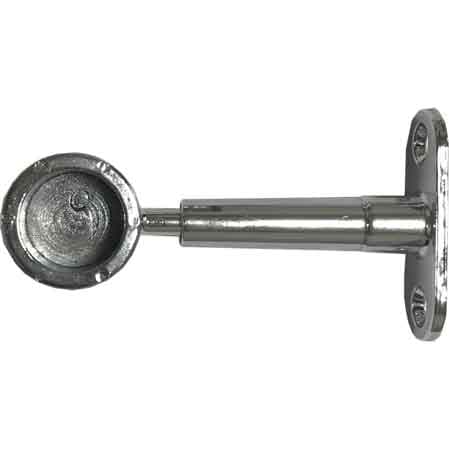 Reggitubo Laterale Chiuso Tondo Ø 18 mm Cromato 10 Pezzi - 3