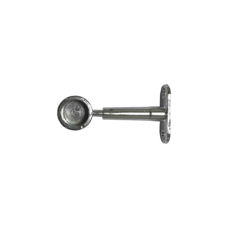 Reggitubo Laterale Chiuso Tondo Ø 18 mm Cromato 10 Pezzi - 2