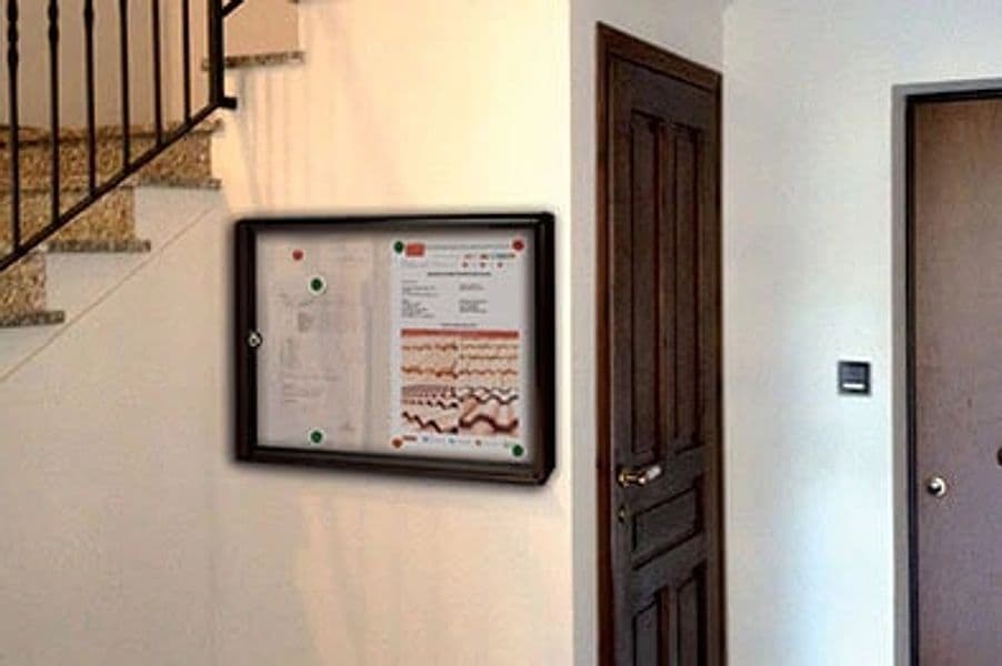 Bacheca Porta Avvisi Ideal Star in Alluminio Cm 55 x 73 x 5 (per 4 Fogli A4 - 3