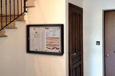 Bacheca Porta Avvisi Ideal Star in Alluminio Cm 55 x 73 x 5 (per 4 Fogli A4 - 3