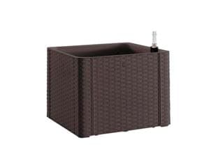 Fioriera Natural Deluxe Moka Quadra 43 CMX43X33H. 35 l Stefanplast - 2
