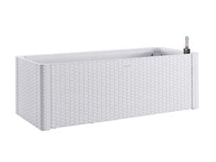 Fioriera Natural Delux Bianca Rettangolare 100 CMX43X33H. 90 l Stefanplast