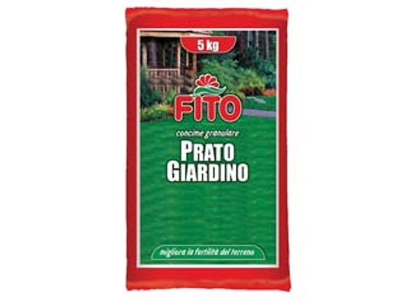 Concime per Prato da Giardino Organico Granulare Minerale 5 kg Fito 4 Pezzi