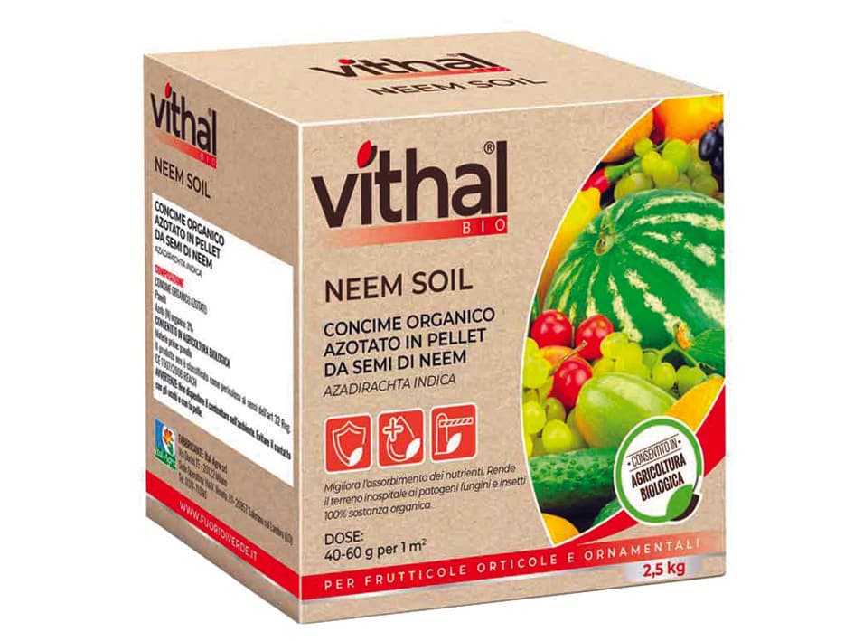 Concime Organico Azotato in Pellet Neem Soil Vithal Bio 2,5 kg Vithal - 4
