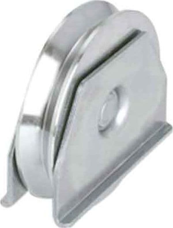 Ruota con Supporto Laterale per Cancelli Gola Y a 2 Cuscinetti 140 mm - 3