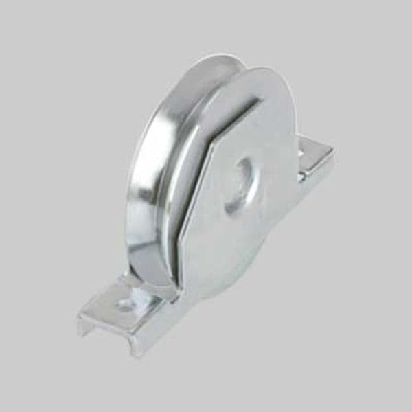 Ruota con Supporto Interno per Cancelli Gola Y 90 mm - 2
