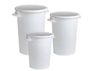 Bidoni Bianchi per Uso Agricolo e per Rifiuti 75 l Ø 45 mm cm Altezza 63,5 - 2