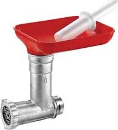 Accessorio Tritacarne Tramoggia in Moplen N.8 Elica in Ghisa Stagnata – Tre Spade
