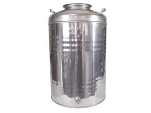 Fusto Inox per Olio Graffato 100 l Ø 460 mm MMX720H. Maffei - 2