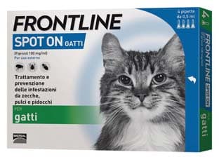 Spot On per Gatti in Confezione da Frontline 4 Pipette - 2