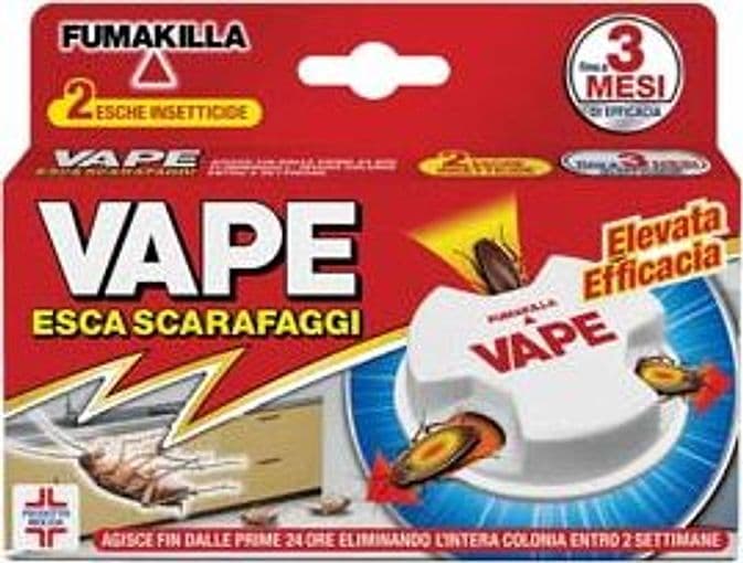 Esca Insetticida per Scarafaggi Conf. da PZ.2 Vape 12 Pezzi