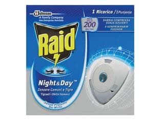 Raid Night&day Zanzare Tigre e Comuni 1 Ricarica Solo Ricarica 12 Pezzi - 2