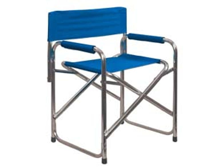 Sedia Regista in Alluminio Blu 56 CMX47X78H. Vette