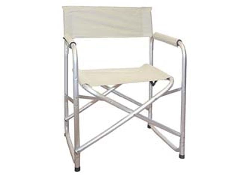 Sedia Regista in Alluminio Bianca 56 CMX47X78H. Vette