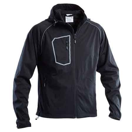 Giubbino Softshell con Cappuccio Fasten Nero Tg. M (48 50) - 3