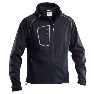 GIUBBINO SOFTSHELL CON CAPPUCCIO 'FASTEN' NERO Tg. L (52-54) - 2