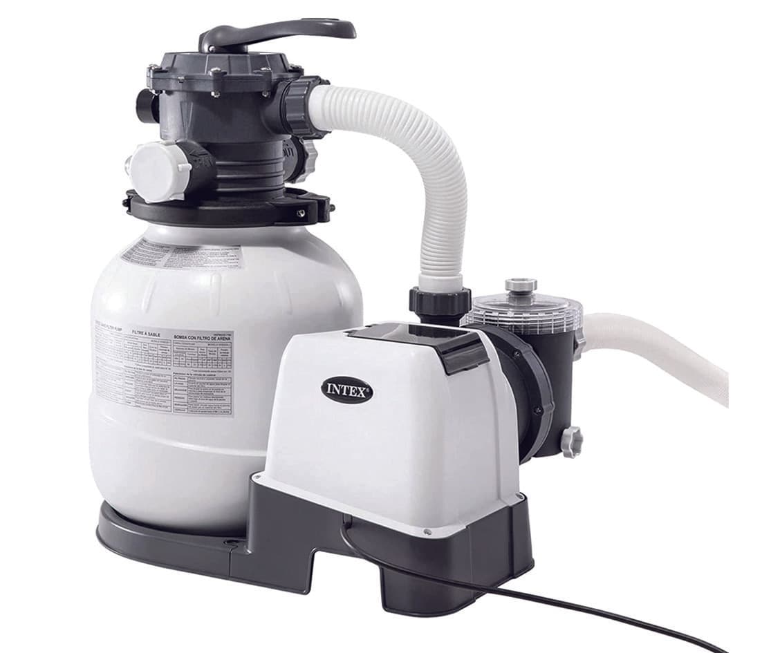 Pompa con Filtro a Sabbia per Piscine Fino a Intex 45.420 Litri Peso 18,10
