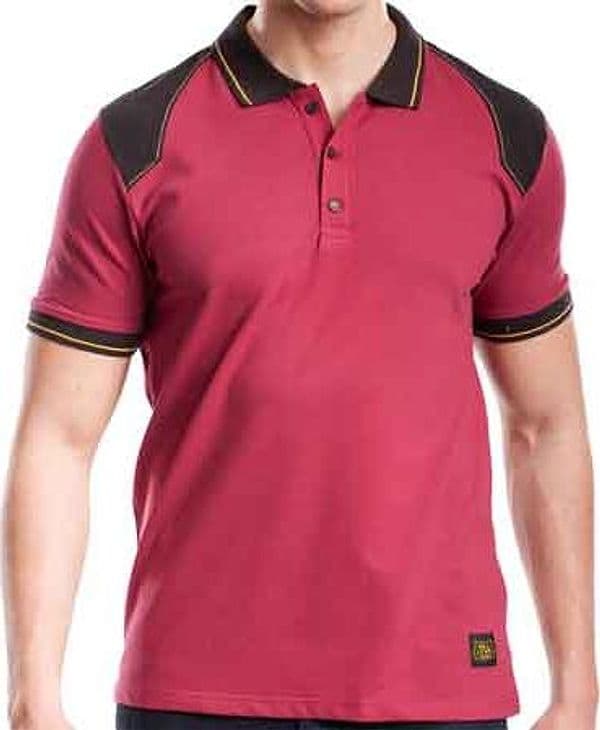 Polo Elasticizzata Rinforzata Workpol Bordeaux Rica Lewis Tg. Xl - 4