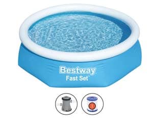 Piscina Fast Set Autoportante Tonda 244 CMX61H. 9,38 1880 kg l Filtro - 2