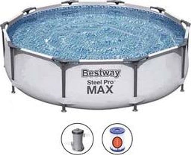 Piscina Steel Pro Max Tonda con Telaio Portante 305 CMX76H. 19,8 4.678 kg l - 2