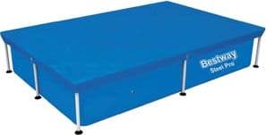 TELO DI COPERTURA PER PISCINE RETTANGOLARI FRAME  per piscine cm.221x150 (art.58103)    BESTWAY