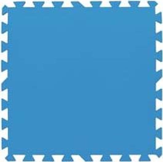 Tappeto di Sottofondo Componibile per Piscine 50 CMX50 Blu in Set. 9 Pz