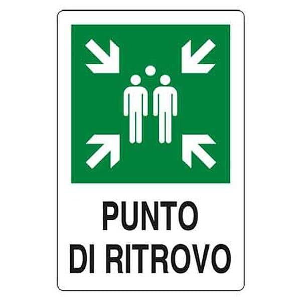 Cartello Punto di Ritrovo 20 x 30 cm 10 Pezzi - 3